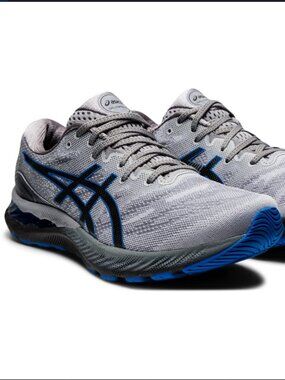 New in Box Men's GEL-Nimbus 23 Piedmont Grey Blue Shoes Size 11 US 45 EUR w/Box